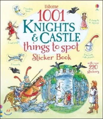 1001 Knights and Castles to Spot Sticker Book