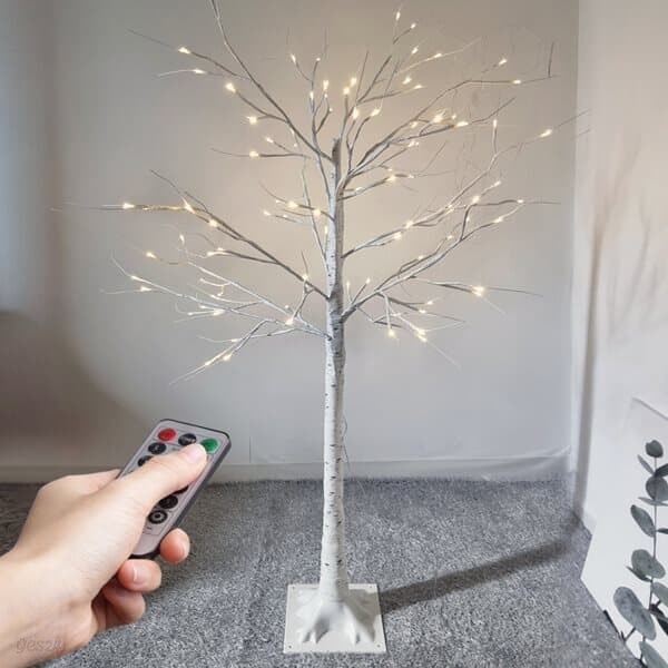 OMT 감성 LED 무드등 크리스마스 자작나무 트리 150cm 홈카페 인테리어