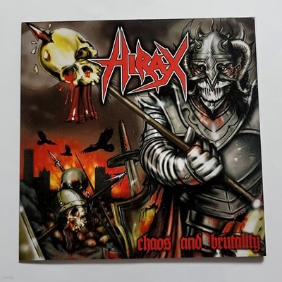 (미사용 7인치 LP 한정반) Hirax - Chaos and Brutality (EP)