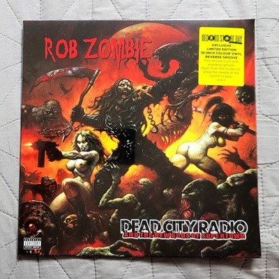 (미개봉 10인치 컬러 바이닐 RSD 한정반) Rob Zombie - Dead City Radio & the New Gods of Supertown