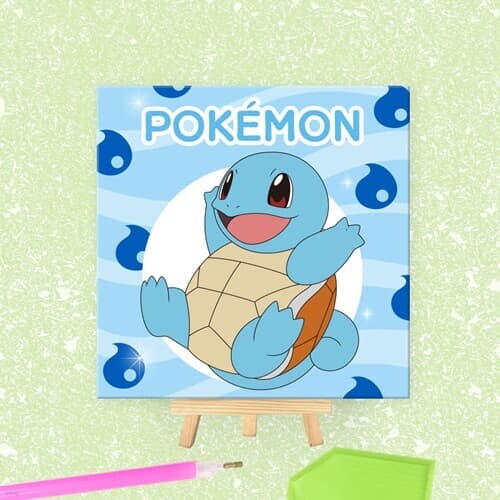 포켓몬스터 보석십자수 DIY 종이판형 꼬부기 20X20