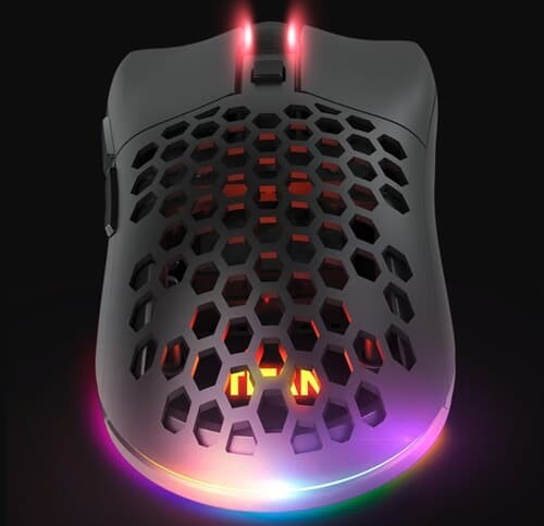 TITAN GM AIR 타공 무선 게이밍 LED 마우스-컬러...