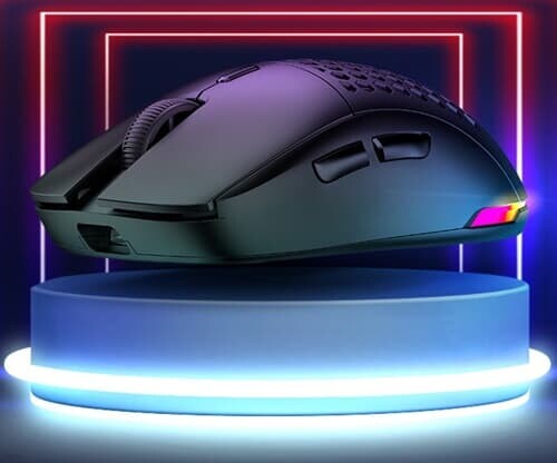 프로 TITAN GV AIR 타공 무선 게이밍 LED 마우스-컬러랜덤