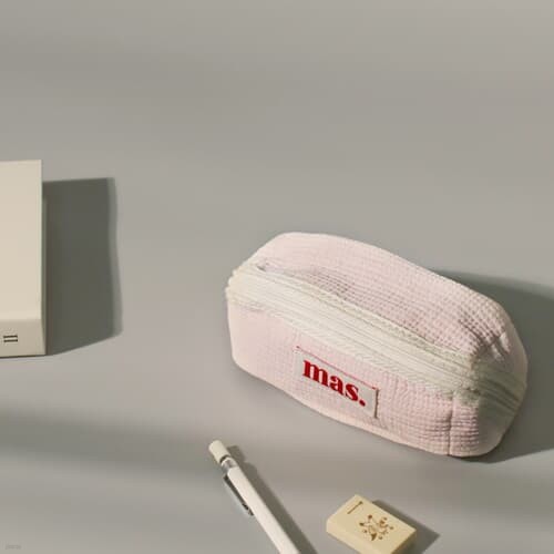 Hapoom pencil cosmetic pouch _ Baby pink
