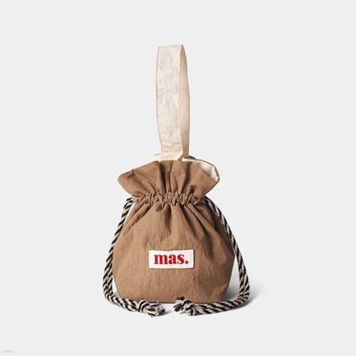 [Masmarulez] Solid string bag _ Brown