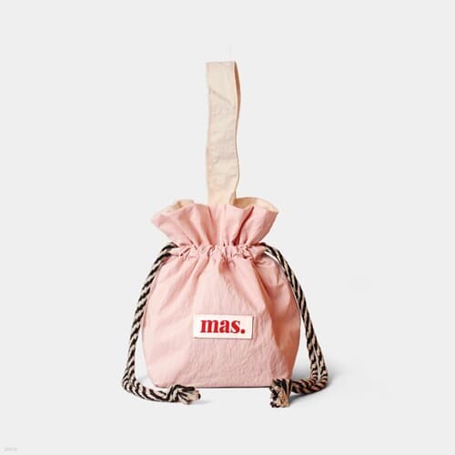 [Masmarulez] Solid string bag _ Baby pink