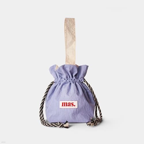 [Masmarulez] Solid string bag _ Purple blue