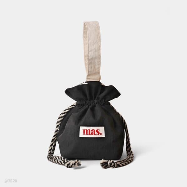 [Masmarulez] Solid string bag _ Black