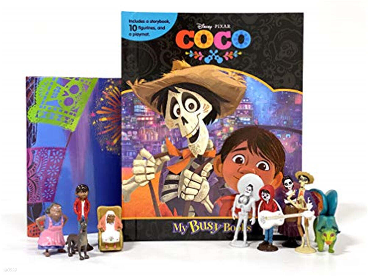 [중고샵] Disney Pixar Coco My Busy Book 디즈니 픽사 코코 비지북 피규어책 - 예스24