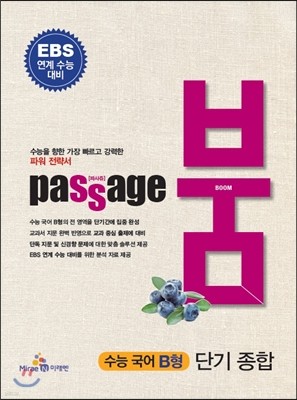 PASSAGE 파사쥬 BOOM 붐 수능 국어 B형 단기종합 (2014년)
