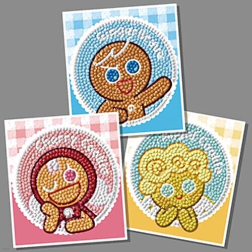 보석십자수 DIY 스티커 3종 러블리 쿠키런 10X11