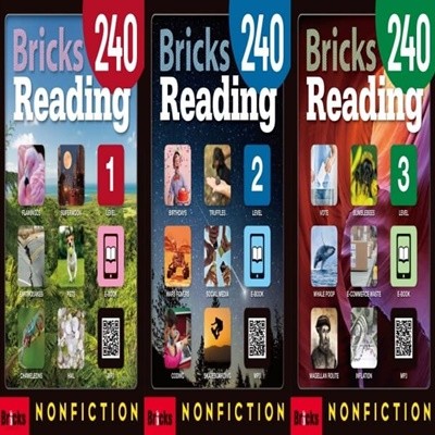 [영어 전문] BRICKS READING (NON-FICTION) 브릭스 리딩 논픽션 240 세트 (1~3) 