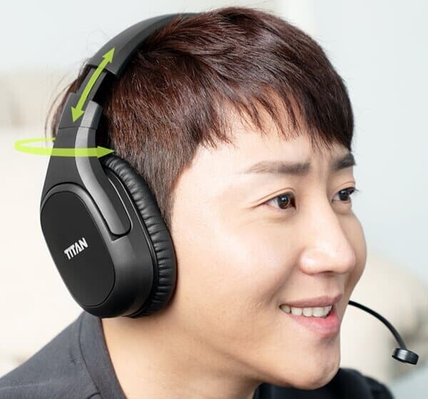 TITAN WH7 가상 7.1채널 무선 게이밍 충전 헤드셋 - 예스24