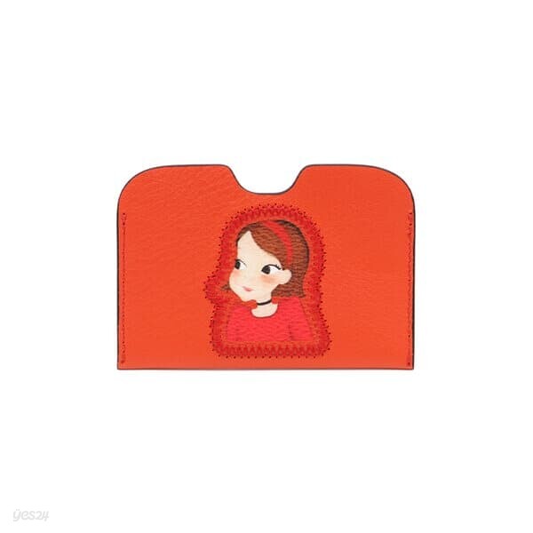 [육심원] 포인트카드지갑 레드오렌지리아