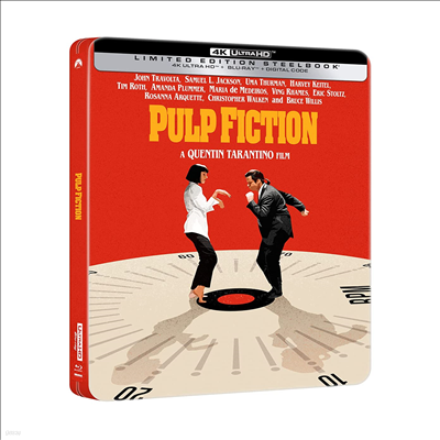 Pulp Fiction ( ȼ) (Limited Edition Steelbook)(4K Ultra HD+Blu-ray)(ѱ۹ڸ)