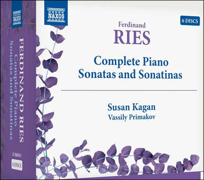 Susan Kagan 리스: 피아노 소나타와 소나티나 전집 (Ries: Complete Piano Sonatas and Sonatinas) 