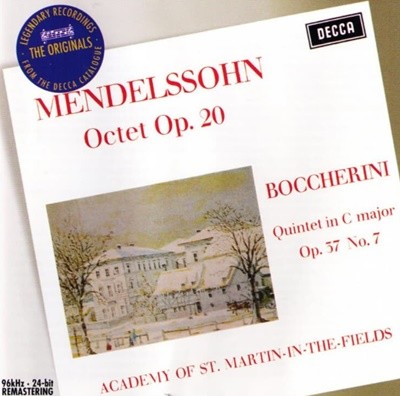 Mendelssohn : Octet Op. 20 - Boccherini(보케리니) 오중주 Op.37 (EU발매)