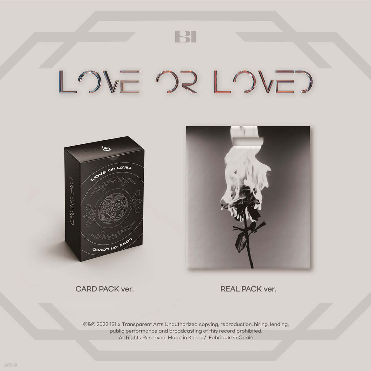 비아이 (B.I) - Love or Loved Part.1 [2종 중 1종 랜덤발송]