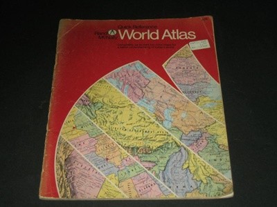 Quick Reference World Atlas Rand Mcnally  랜드 맥널리 세계지도 세계의 주요 국가 및 지역 / Rand McNally Vintage Reference Books
