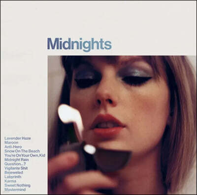 Taylor Swift (테일러 스위프트) - 10집 Midnights [문스톤 블루 마블 컬러 LP]