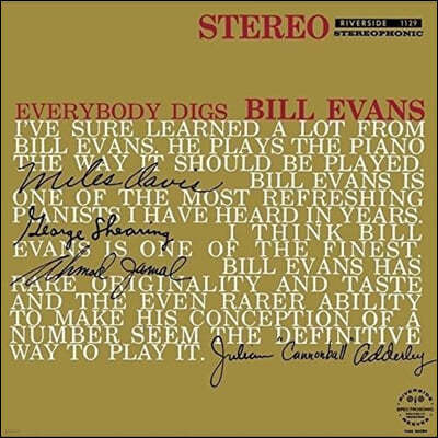 Bill Evans ( ݽ) - Everybody Digs Bill Evans