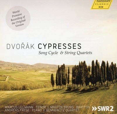 베네비츠 콰르텟 - Bennewitz Quartet - Dvorak Cypresses (Song Cycle & String Quartets) 2Cds [독일발매]