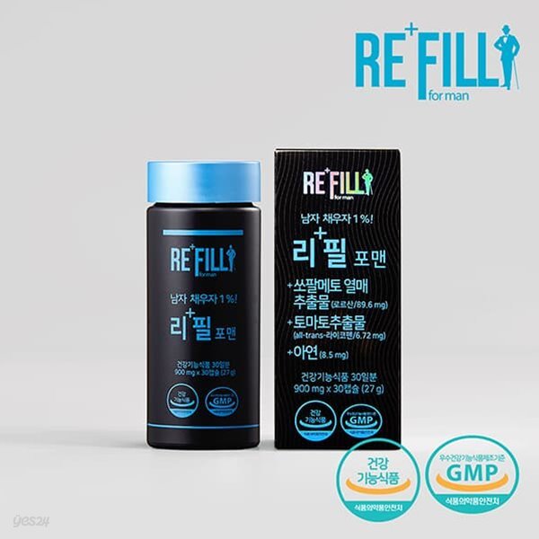 [리필포맨] 전립선영양제 쏘팔매토 900mgx30캡슐