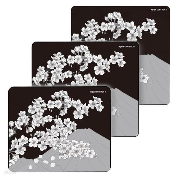 X-raypad 아쿠아컨트롤2 사쿠라 에디션 마우스패드 나이트블랙 450*400 XL