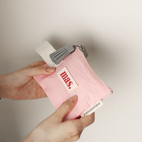 Mini strap pouch _ Solid 베이비 핑크