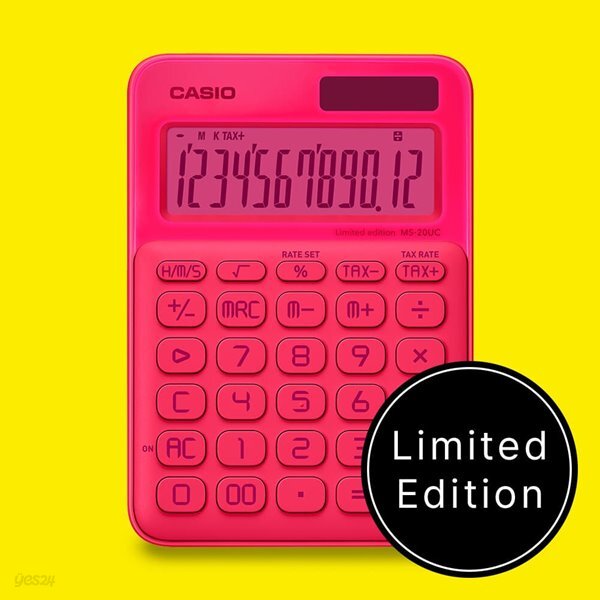 [CASIO 리미티드 에디션] MS-20UC-L 콜라보 컬러계산기 네온핑크
