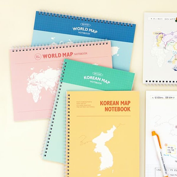 [예스24배송] 혼자공부 지도 노트 (B5 한국사 세계사 모눈노트)
