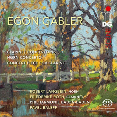 Robert Langbein / Friederike Roth  : Ŭ󸮳, ȣ ְ (Gabler: Concert Piece For Clarinet, Horn Concerto)