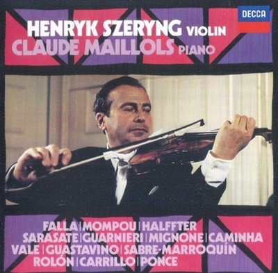 Henryk Szeryng(헨릭 셰링) Claude Maillols  - Recital Henryk Szeryng