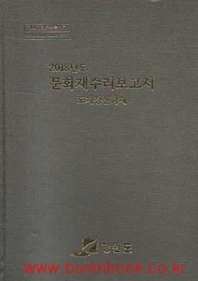 (상급) 2018년도 문화재수리보고서 국가지정문화재 (하드커버)