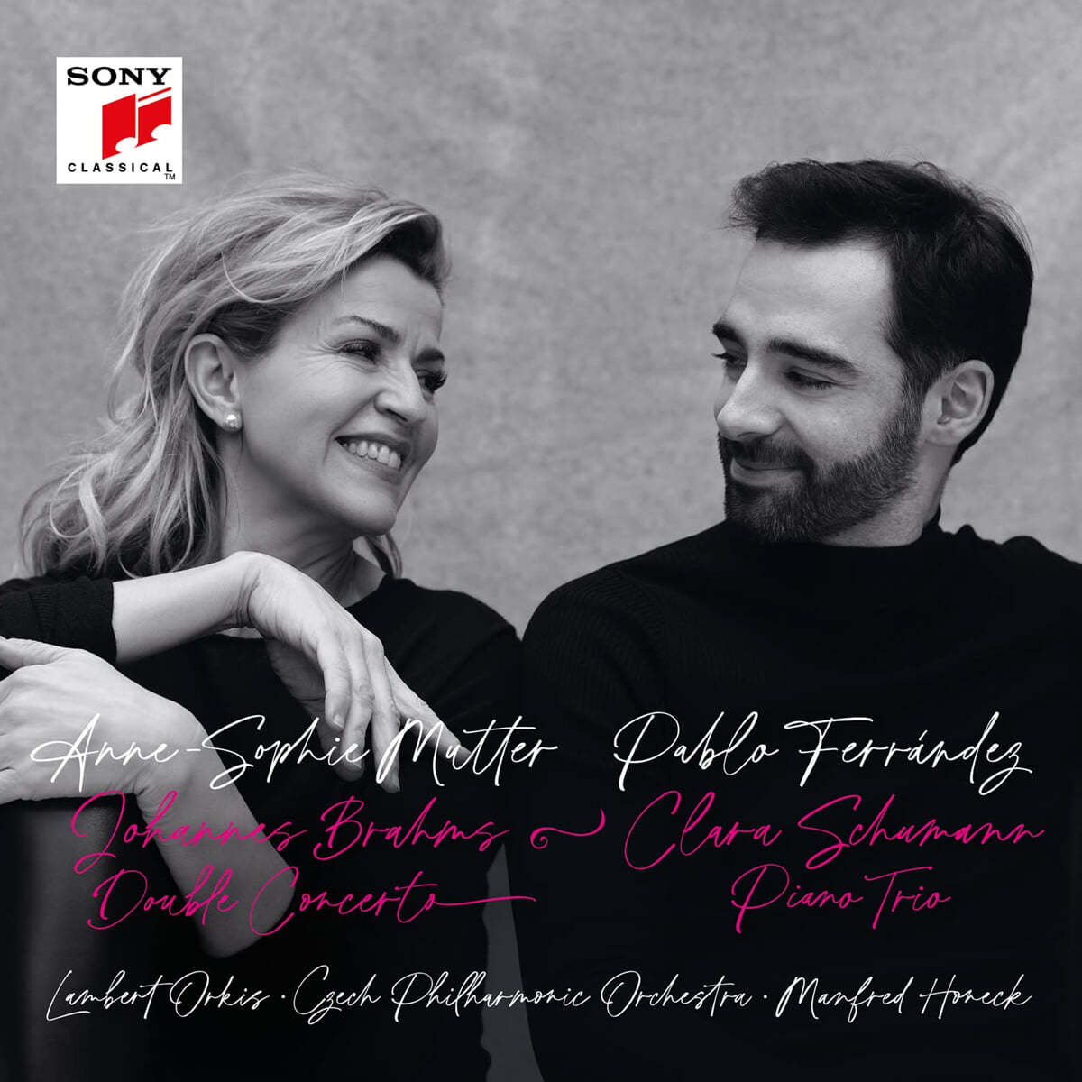 Anne Sophie Mutter / Pablo Ferrandez 브람스: 이중 협주곡 / 클라라 슈만: 피아노 트리오 (Brahms: Double Concerto / C. Schumann: Piano Trio) [LP] 