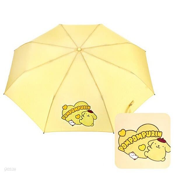 [산리오] 산리오 캐릭터즈 55 하트 3단 우산 폼폼푸린