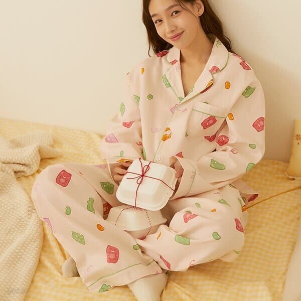 젤리 상하의 파자마(남성)_라이언&춘식이