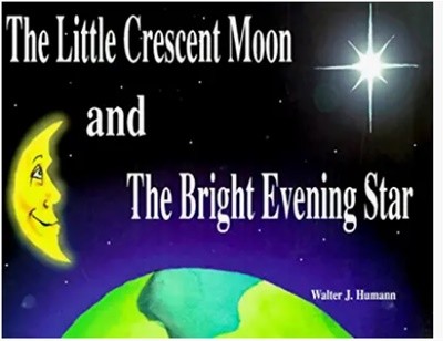 The Little Crescent Moon and The Bright Evening Star