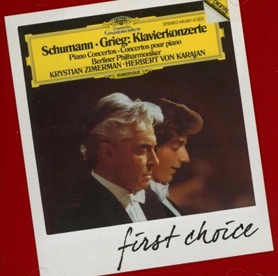 Schumann , Grieg : 피아노 협주곡 - 짐머만 (Krystian Zimerman)(EU발매)