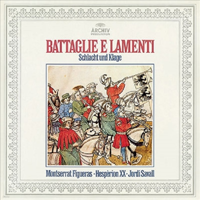   - Żƿ Ƽ (Jordi Savall - Battaglie e Lamenti) (Ϻ Ÿڵ  )(CD) - Jordi Savall
