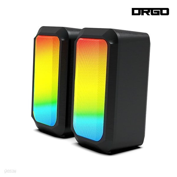 [디알고] RGB 레인보우 LED 게이밍 컴퓨터 스피커 RGB356