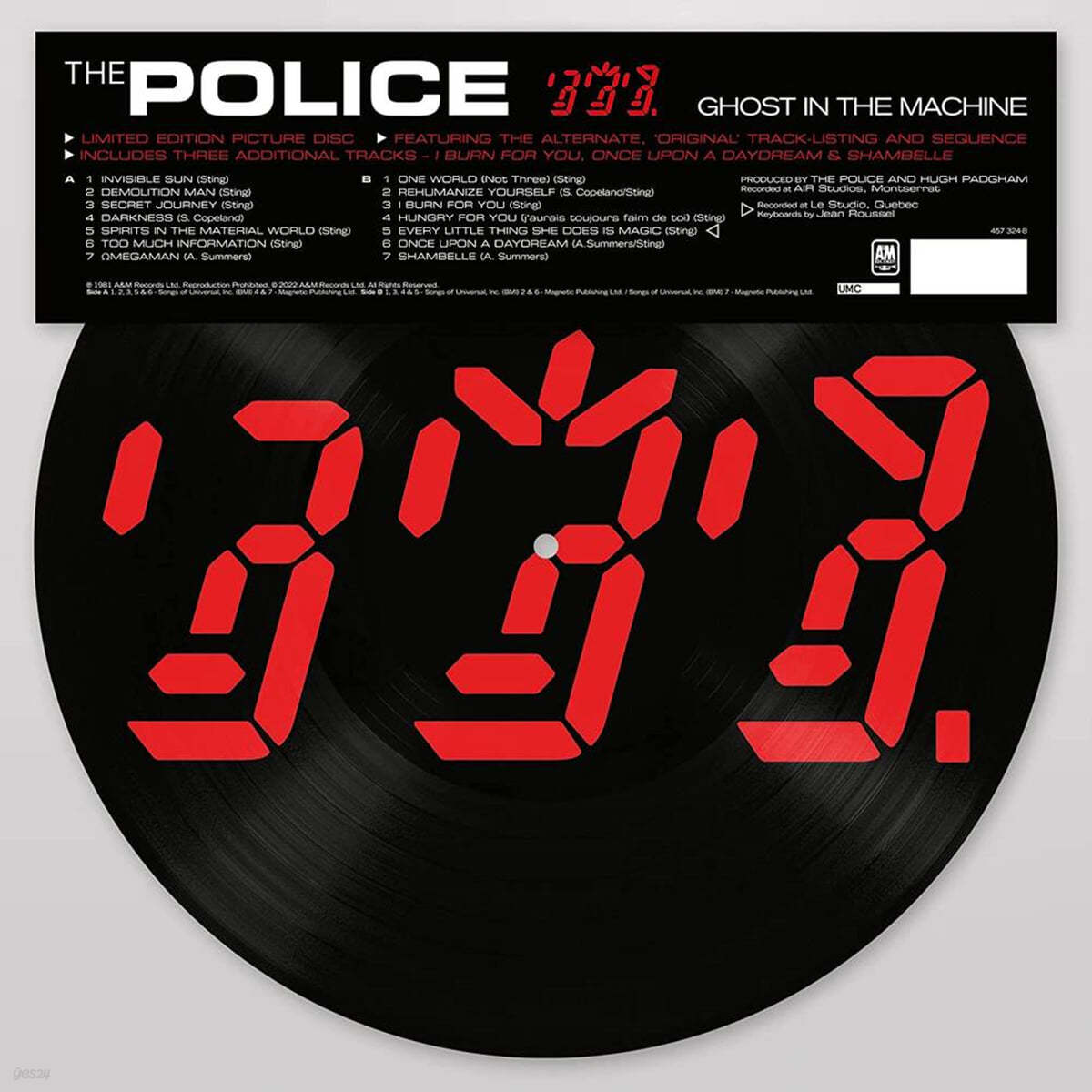 The Police (폴리스) - 4집 Ghost In The Machine [픽쳐 디스크 LP]