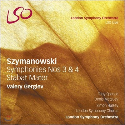 Valery Gergiev øŰ :  3 ' 뷡' & 4, ŸƮ ׸ (Szymanowski: Symphonies Nos 3 & 4 & Stabat Mater)
