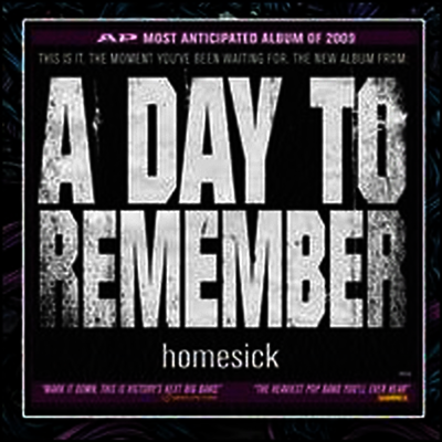 A Day To Remember — Homesick 앨범 커버