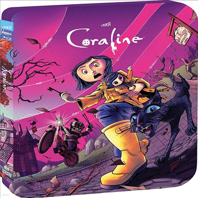 Coraline (ڷ:  ) (2009)(Steelbook)(ѱ۹ڸ)(4K Ultra HD + Blu-ray)