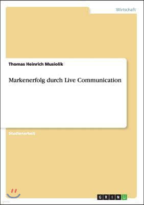 Markenerfolg durch Live Communication