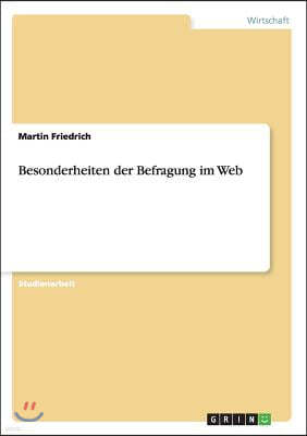 Besonderheiten Der Befragung Im Web