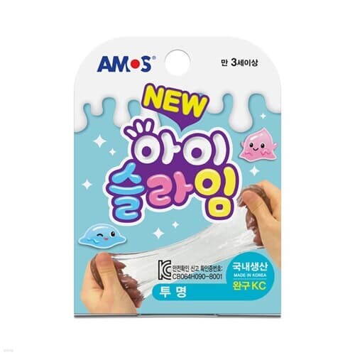 스쿨문구 아모스 아이슬라임 투명 70g