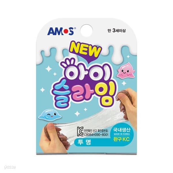 스쿨문구 아모스 아이슬라임 투명 70g