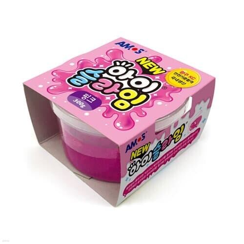 스쿨문구 아모스 아이슬라임 핑크 300g